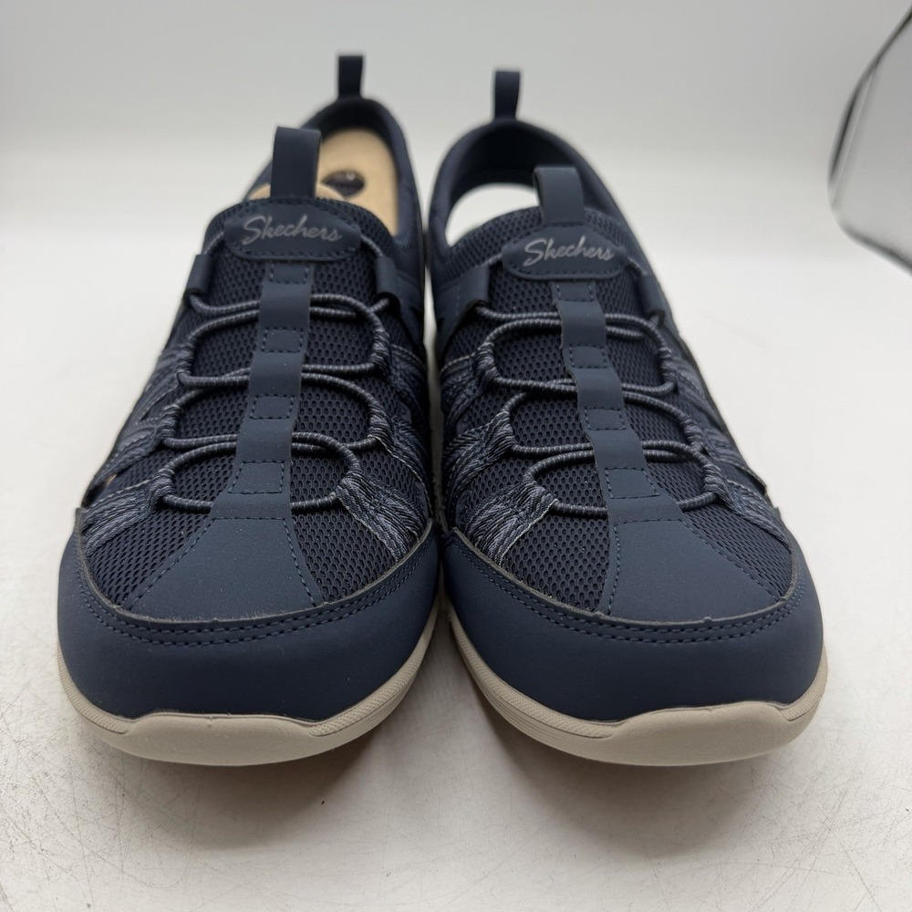 Skechers New Coool Sweet Promise Sandals Womens Sz 9.5 Navy Blue Slip On Shoes - Picture 4 of 11